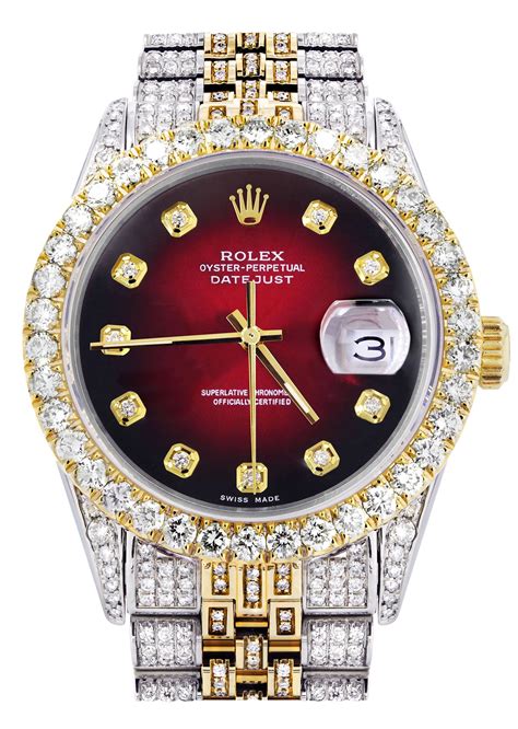 red face iced out rolex replica|rolex iced out arabic.